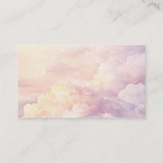 おむつラッフルチケット水彩ハートベビーシャワー エンクロージャーカード (裏面)