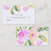 おむつラッフルチケット エンクロージャーカード (正面/裏面)