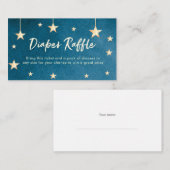 おむつラッフルチケット | キラキラ輝く小さな星 エンクロージャーカード (正面/裏面)