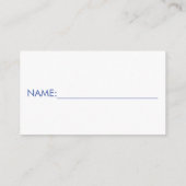 おむつラッフルチケット、ブルースニーカー赤ちゃんシャワー エンクロージャーカード (裏面)