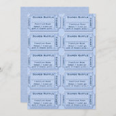 おむつラッフルチケット 招待状 (正面/裏面)