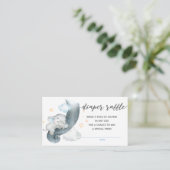 おむつラッフルチケット(男の子の眠る象) エンクロージャーカード (スタンド正面)