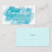 おむつラッフルチケット | 青い水色 エンクロージャーカード (正面/裏面)