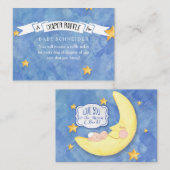 おむつラッフルチケット LOVE 月とバック ベビーシャワー エンクロージャーカード (正面/裏面)