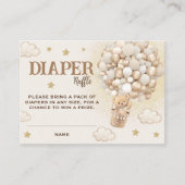 おむつラッフルテディベアボホバルーン エンクロージャーカード (正面)