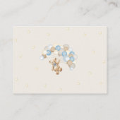 おむつラッフルテディベアボーイ赤ちゃんシャワー エンクロージャーカード (裏面)