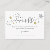 おむつラッフルトゥインクルリトルスター金ゴールドグレーシャワー エンクロージャーカード (正面)