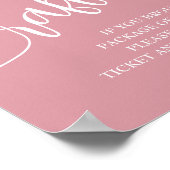 おむつラッフルドロップオフガールベビーシャワー ポスター (角)