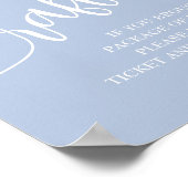 おむつラッフルドロップオフボーイベビーシャワー ポスター (角)