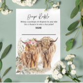 おむつラッフルハイランドカウカップルパンパスグラス エンクロージャーカード