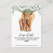 おむつラッフルハイランドカウユーカリ エンクロージャーカード (正面)