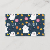 おむつラッフルハロウィンダークブルーのエンクロージャカード エンクロージャーカード (裏面)