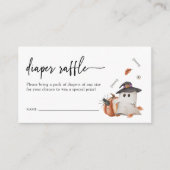 おむつラッフルハロウィンベビーシャワー囲いカード エンクロージャーカード (正面)