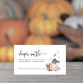 おむつラッフルハロウィンベビーシャワー囲いカード エンクロージャーカード