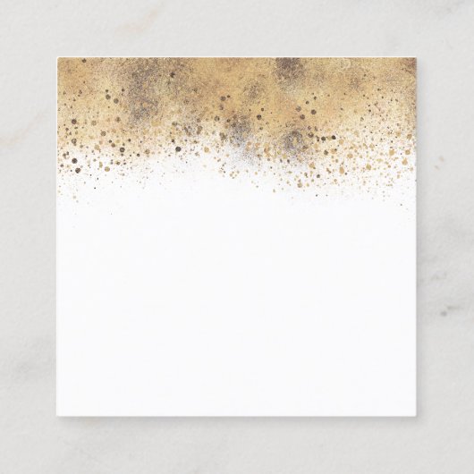 おむつラッフルバーガンディーレッドと金ゴールドベビーシャワー スクエア名刺 (裏面)