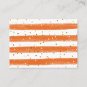 おむつラッフルパンプキン男女兼用フローラ エンクロージャーカード (裏面)