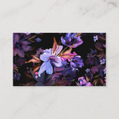 おむつラッフルパープルピンクのラベンダーフラワー エンクロージャーカード (裏面)