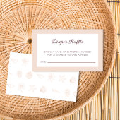 おむつラッフルビーチシーシェルベビーシャワー エンクロージャーカード