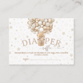 おむつラッフルビー待ちベビーシャワー エンクロージャーカード (正面)