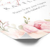 おむつラッフルピエレガントンクフローラベビーシャワーサイン フォトプリント (角)