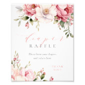 おむつラッフルピエレガントンクフローラベビーシャワーサイン フォトプリント (正面)