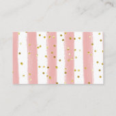 おむつラッフルピンクフローラはすぐに泡立つ遠くに エンクロージャーカード (裏面)