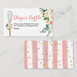 おむつラッフルピンクフローラはすぐに泡立つ遠くに エンクロージャーカード