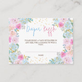 おむつラッフルピンクブルーフローラ エンクロージャーカード (正面)