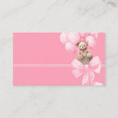 おむつラッフルピンクベアーカード エンクロージャーカード (裏面)