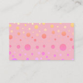 おむつラッフルピンクユニコーンツインツインズガールベビーシャワー エンクロージャーカード (裏面)