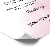 おむつラッフルピンク/ブルーベビーシャワー表示ポスター ポスター (角)