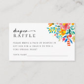 おむつラッフルフローラフェスタベビーシャワー エンクロージャーカード (正面)