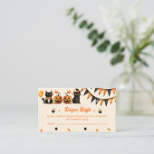 おむつラッフルブラックキャットハローウィンパーティ エンクロージャーカード (スタンド正面)