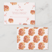 おむつラッフルブランチとベビーシャワーガール エンクロージャーカード (正面/裏面)