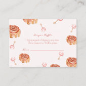 おむつラッフルブランチとベビーシャワーガール エンクロージャーカード (正面)