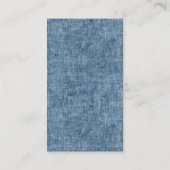 おむつラッフルブルージャンデニムバーブベビーシャワー エンクロージャーカード (裏面)