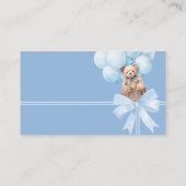 おむつラッフルブルーベアーカード エンクロージャーカード (裏面)