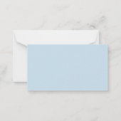 おむつラッフルブルーベビーシャワーカード ノートカード (裏面)