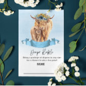 おむつラッフルブルーボーイハイランドカウズ エンクロージャーカード