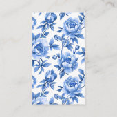 おむつラッフルブルーChinoiserieバーブベビーシャワー エンクロージャーカード (裏面)
