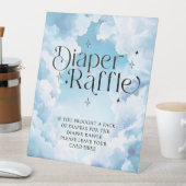 おむつラッフルヘブンが赤ちゃんシャワーを送信 台座サイン (インサイチュ)