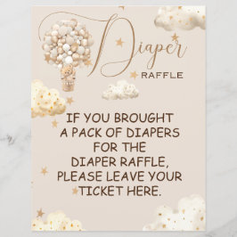 おむつラッフルベアーバルーンのゲームサイン予算