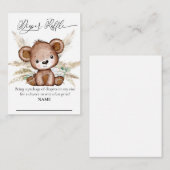 おむつラッフルベアーボホパンパスグラスバーリー待つ エンクロージャーカード (正面/裏面)