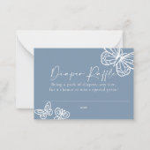 おむつラッフルベビーシャワーカード ノートカード (正面)