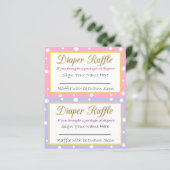 おむつラッフルベビーシャワーゲームピンクと紫 (スタンド正面)