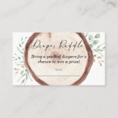 おむつラッフルベビーシャワーゲーム プレイスカード (正面)