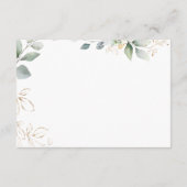 おむつラッフルベビーシャワーテディベア エンクロージャーカード (裏面)