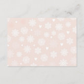 おむつラッフルベビーシャワーニュートラルコールド エンクロージャーカード (裏面)