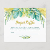 おむつラッフルベビーシャワーユーカリプタオリーブインサート (正面)