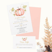 おむつラッフルベビーシャワーリトルカボチャ エンクロージャーカード